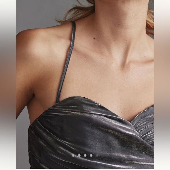 Anthropologie Strapless Shine Jumpsuit - Picture 5 of 5